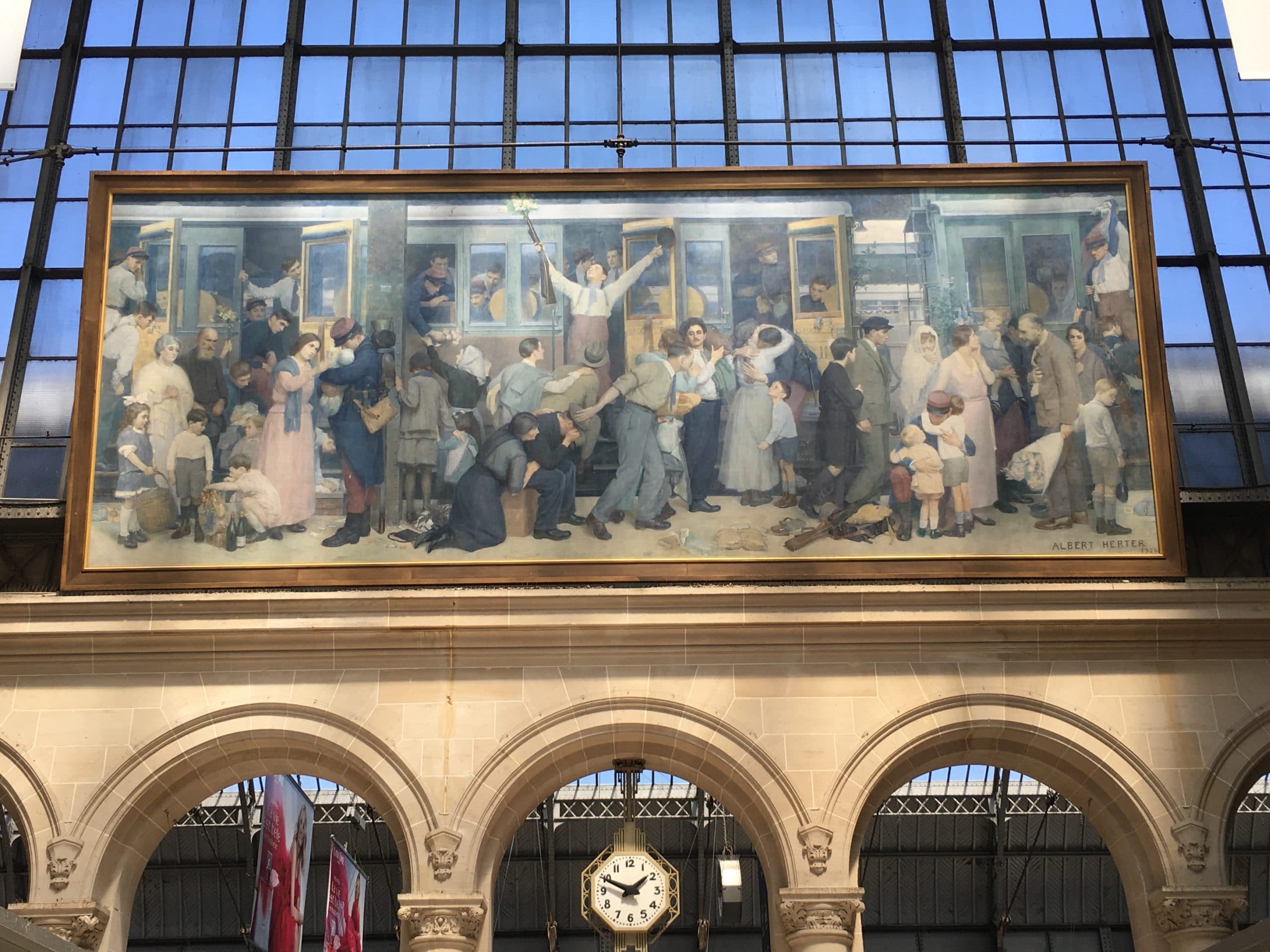 You are currently viewing Le Départ des Poilus, le tableau de la Gare de l’Est