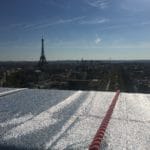 La Tour Eiffel depuis l'Arc de Triomphe "Wrapped" - Crédit photo : Sébastien Gouillard